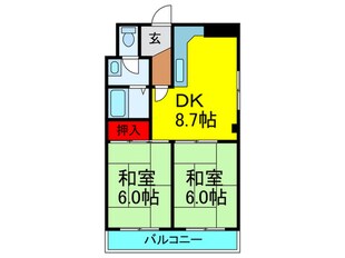 YOTハイツの物件間取画像